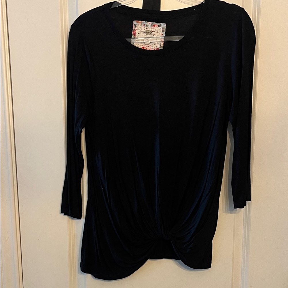 Cupio Black Long Sleeve Top Women's